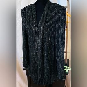 Alex Evenings dinner jacket, black sparkly, size 18
